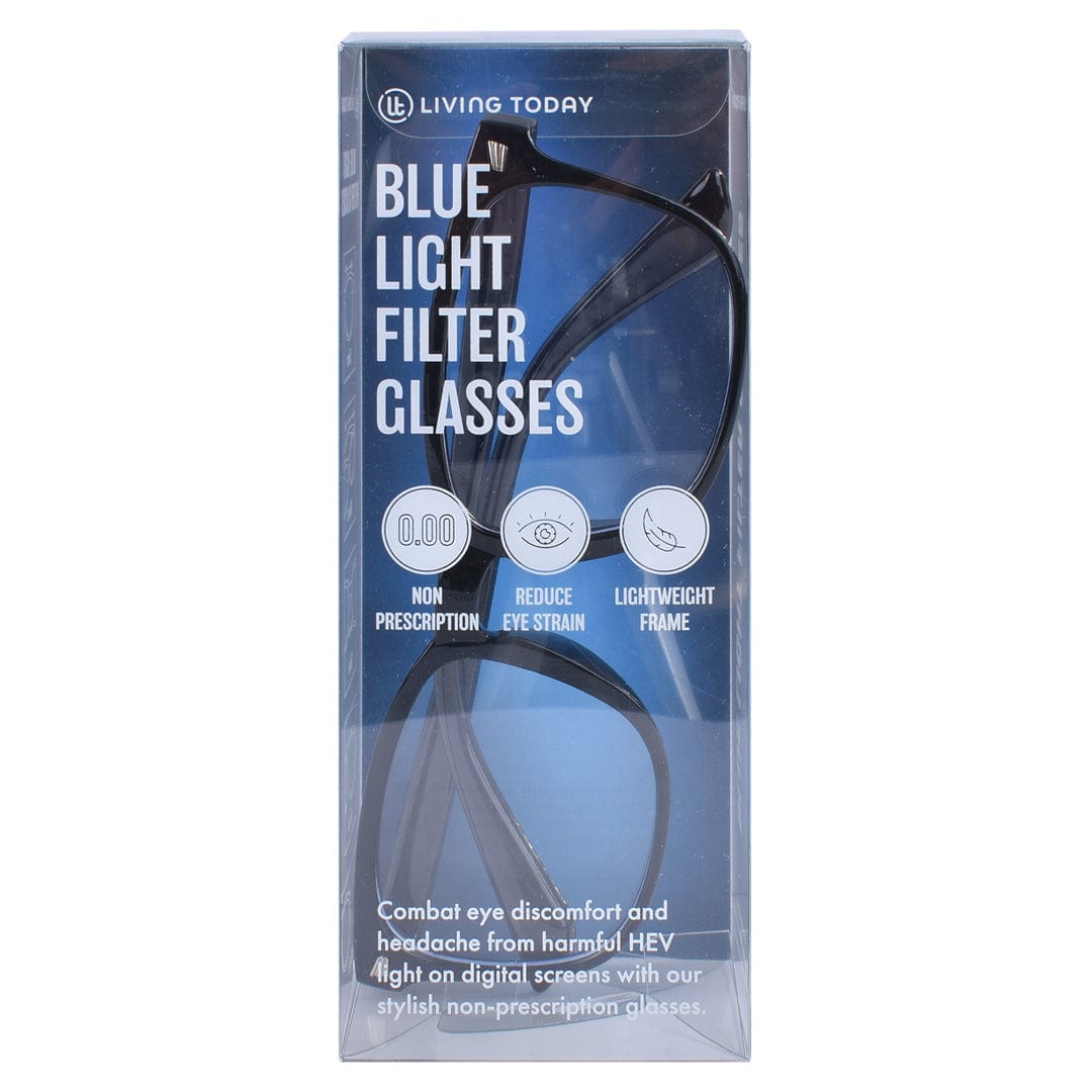 Living Today blue light glasses LIVING TODAY Blue Light Filter Glasses and 4pc Lens Polishing Cloth