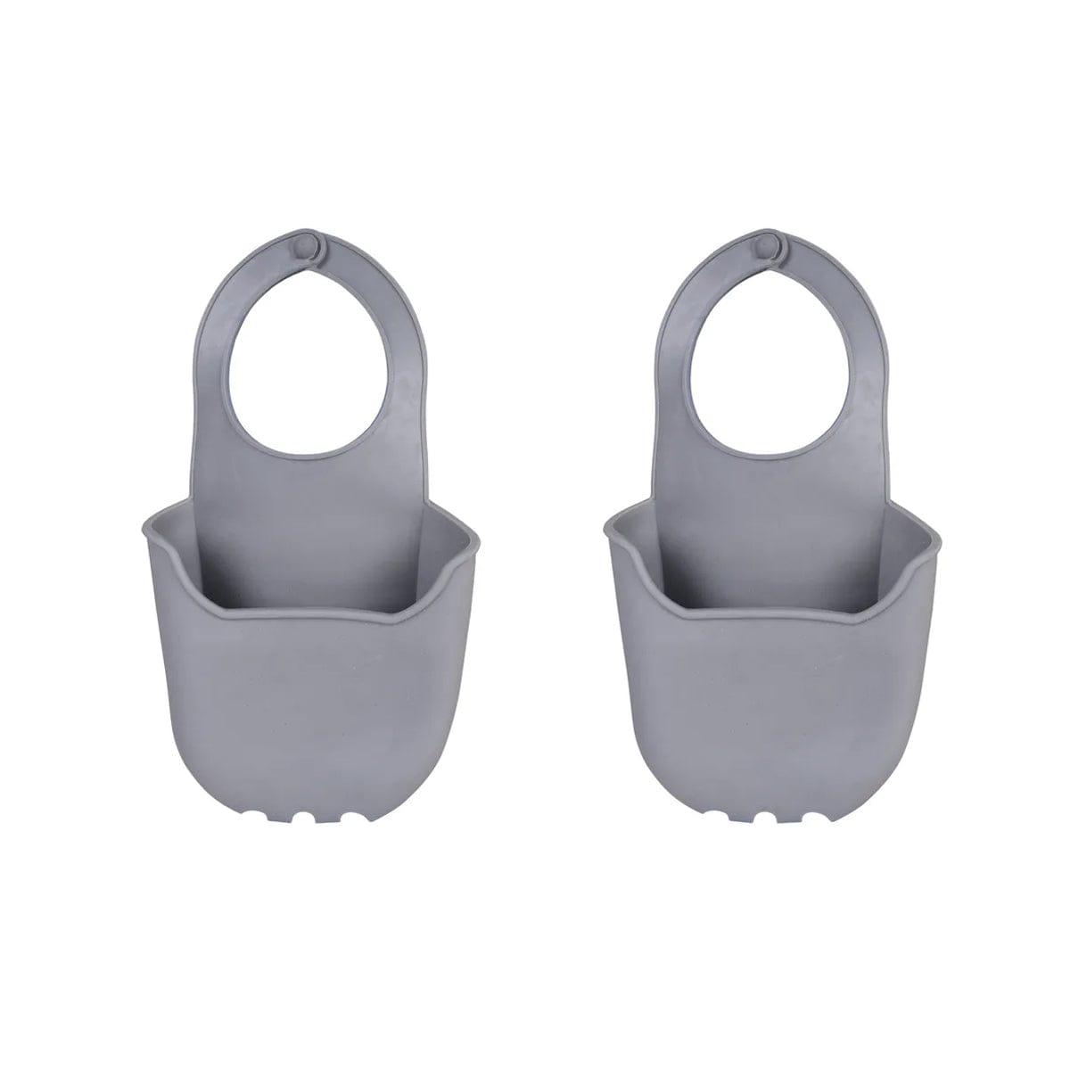 COOK EASY Dish Brush 2 Pcs Sink Caddy Silicone Sponge Rack