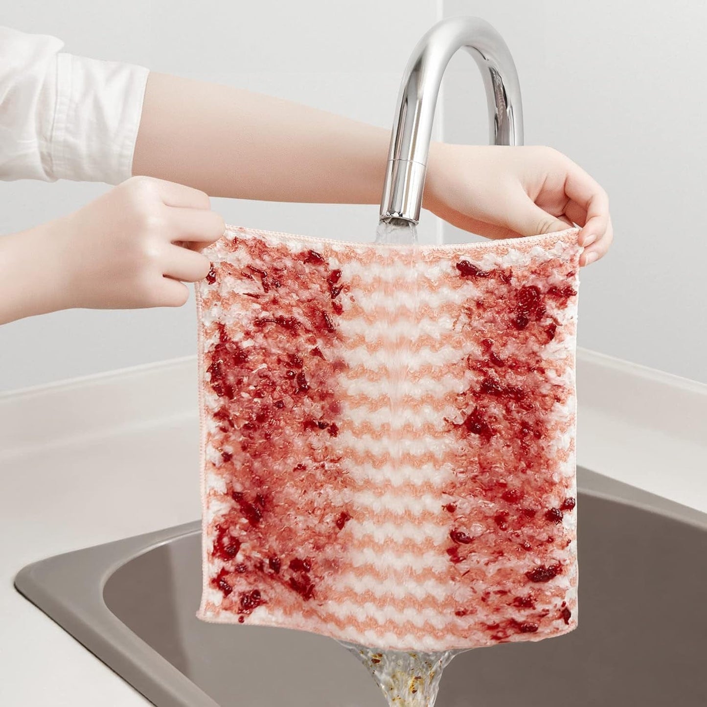 Living Today Cleaning clothes 10 pk Super Absorbent Reusable Microfibre Cleaning Cloths 30 x 30 cm