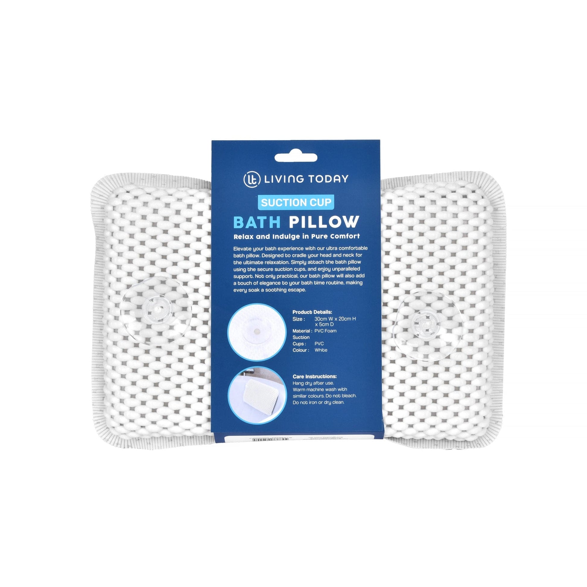 Living Today bathroom accessories Suction Cup Bath Pilllow