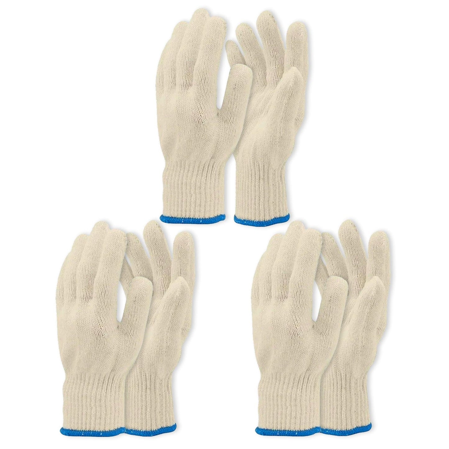 Living Today Kitchen 3 Pair 5 Finger Oven Mitt BBQ Grill Gloves