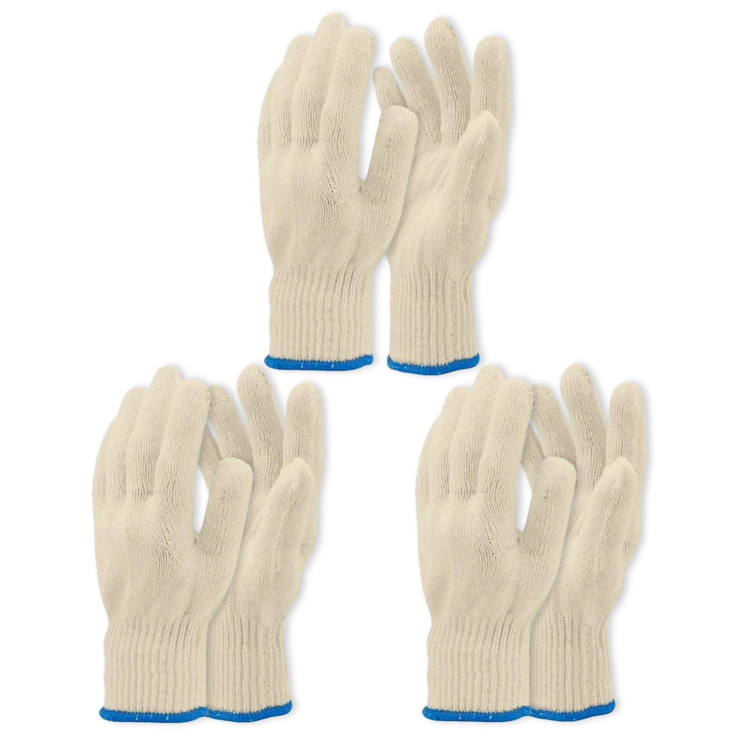 Living Today Kitchen 3 Pair 5 Finger Oven Mitt BBQ Grill Gloves