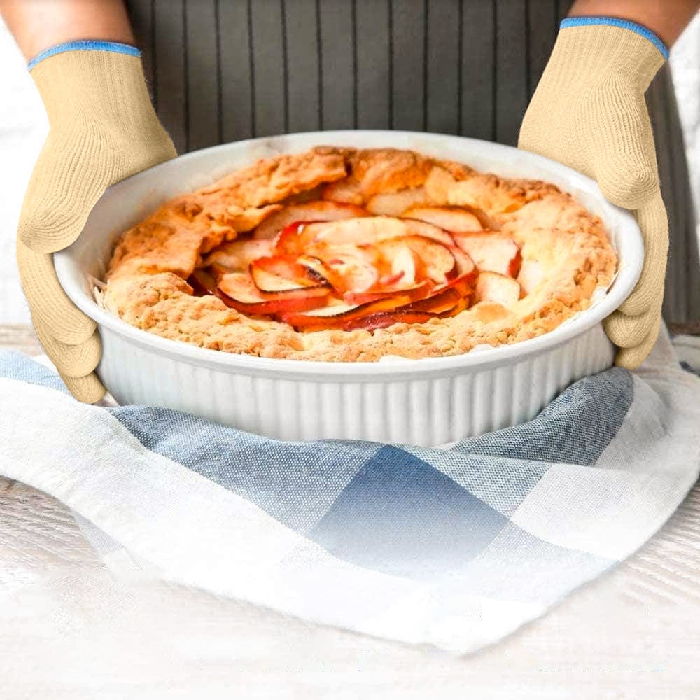 Living Today Kitchen 2 Pair 5 Finger Oven Mitt BBQ Grill Gloves