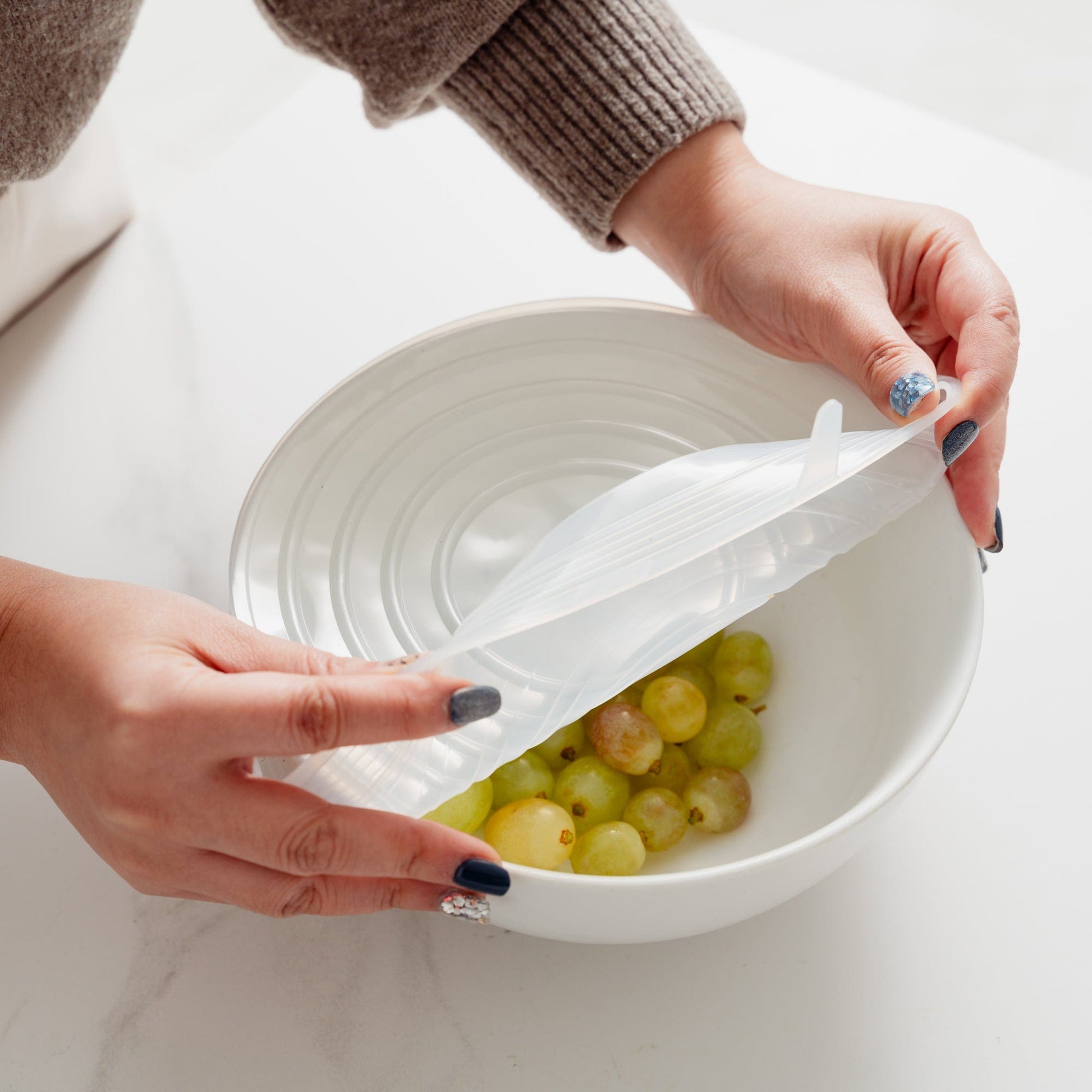 COOK EASY Food Storage Containers 12 Pcs Cook Easy Silicone Stretch Lids Set