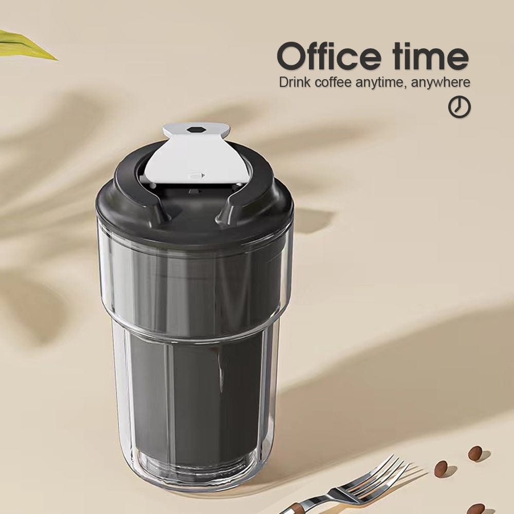 Living Today insulated coffee cup Double wall insulated Coffee Cup Black