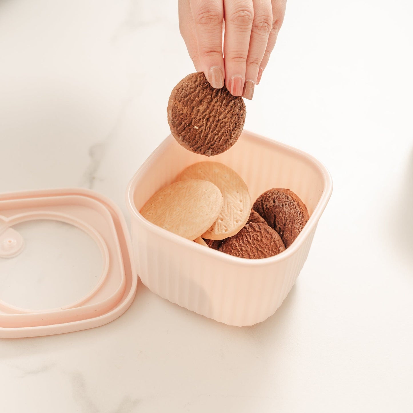 COOK EASY Square Nested Food Storage Set Cook Easy 4PC Square Nested Food Storage Set