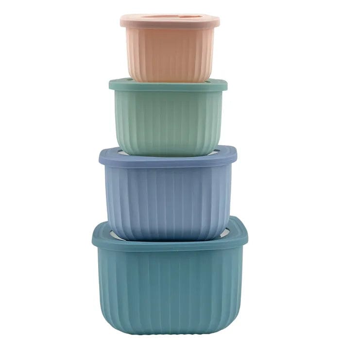 COOK EASY Square Nested Food Storage Set Cook Easy 4PC Square Nested Food Storage Set