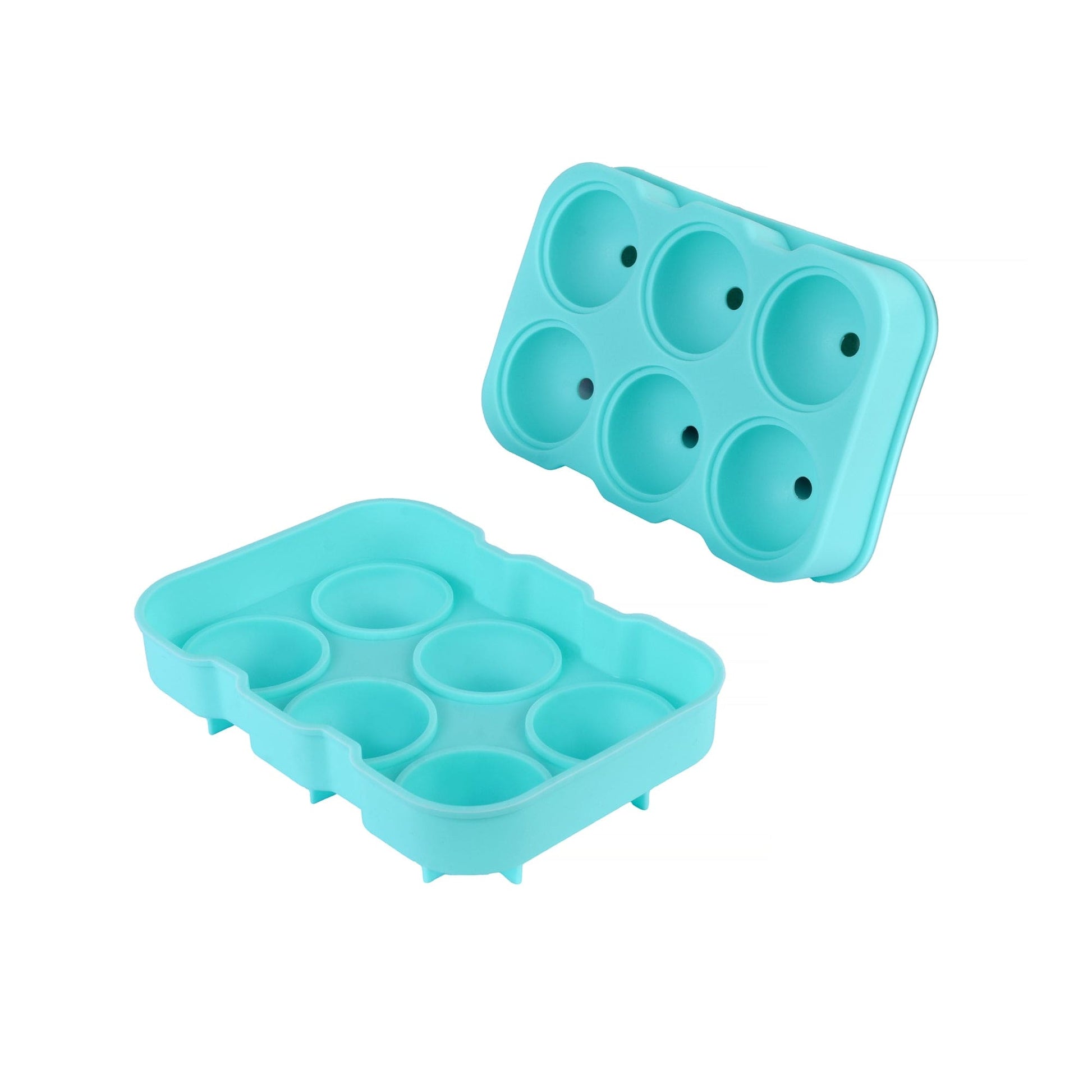 COOK EASY ice cube tray 4 Pcs Silicone Easy Pop 6 Sphere Ice Cube Tray / 15 Grids Ice Cube Tray