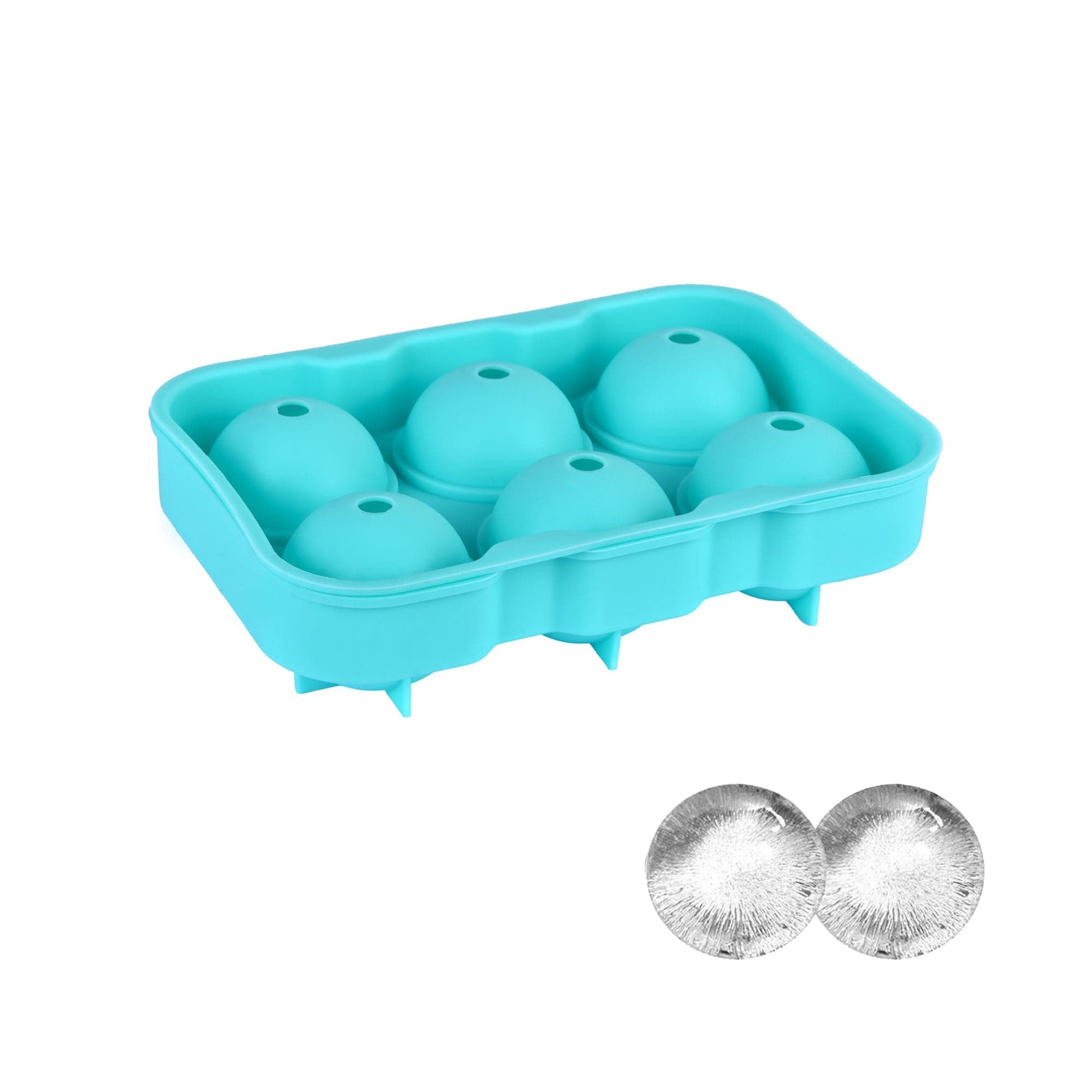 COOK EASY ice cube tray 4 Pcs Silicone Easy Pop 6 Sphere Ice Cube Tray / 15 Grids Ice Cube Tray