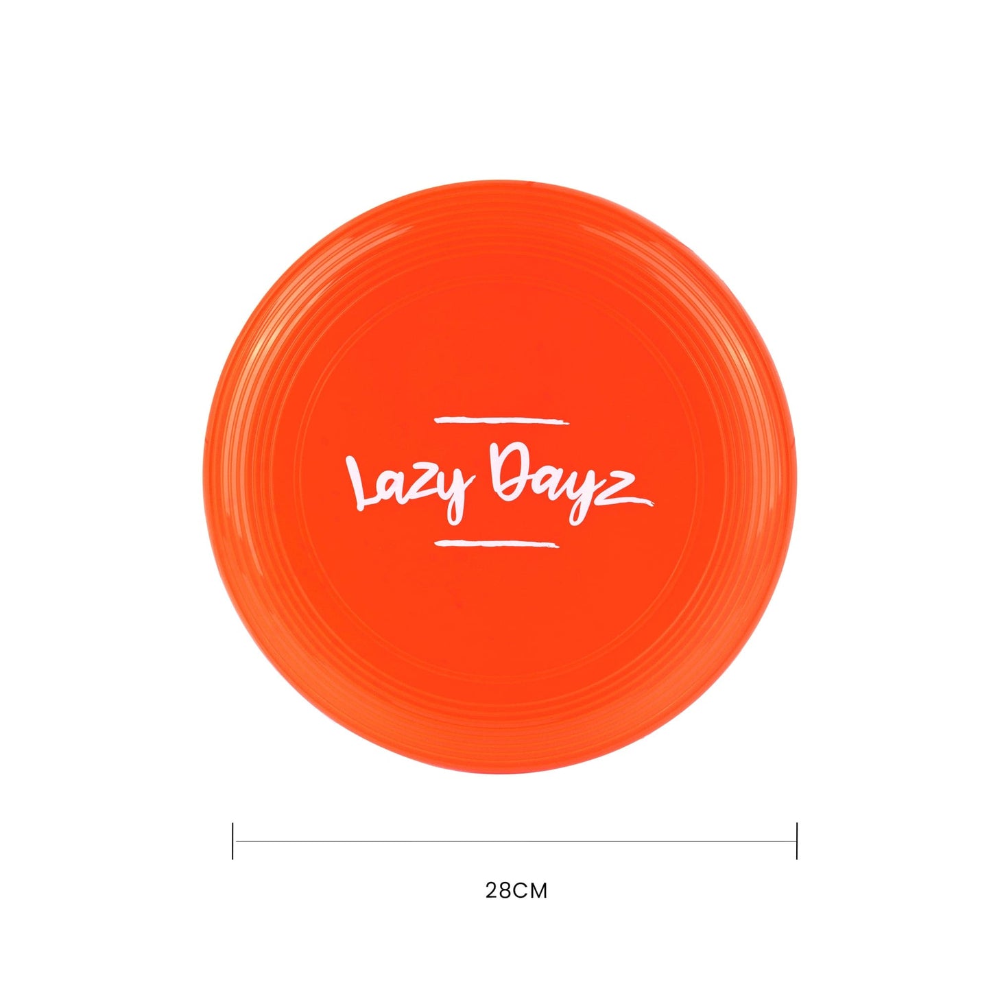 Living Today Beach and Summer 28cm Lazy Dayz Jumbo Neon Beach Frisbee - Red