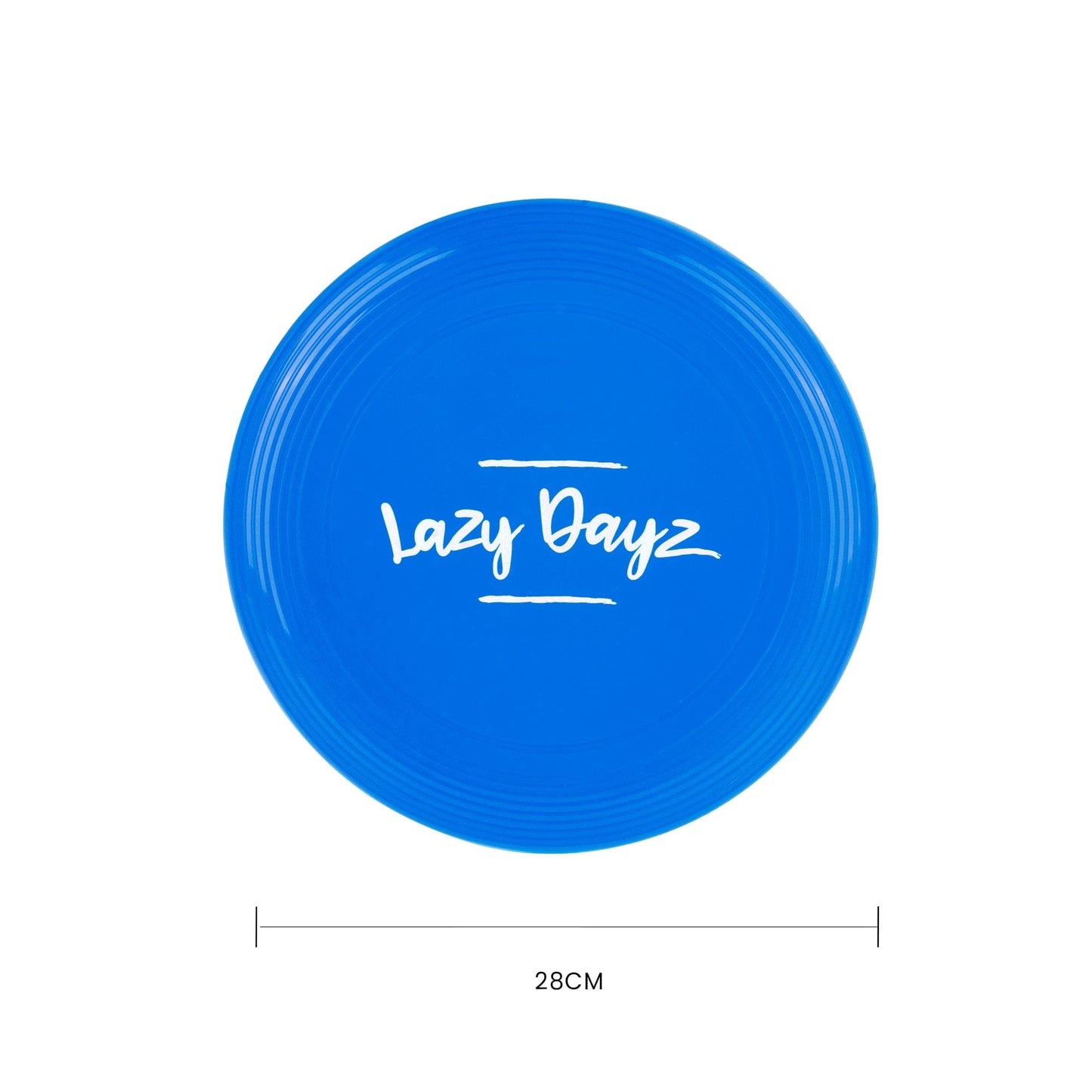 Living Today Beach and Summer 28cm Lazy Dayz Jumbo Neon Beach Frisbee - Blue