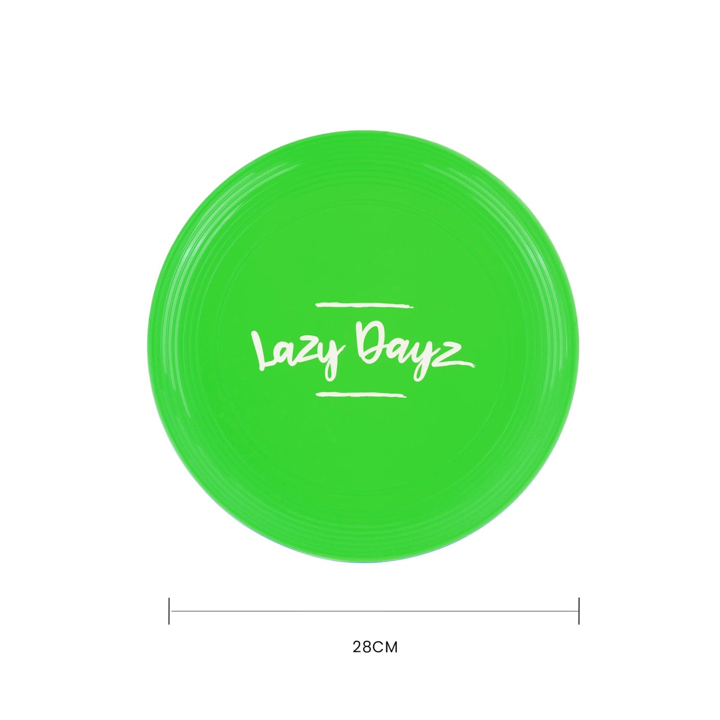 Living Today Beach and Summer 28cm Lazy Dayz Jumbo Neon Beach Frisbee - Green