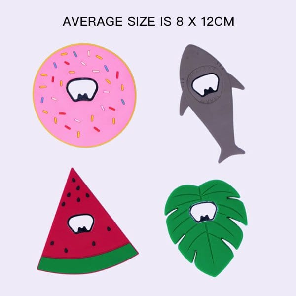 Lazy Dayz Homewares 4Pks of 12cm Summer Essential Novelty Bottle Opener