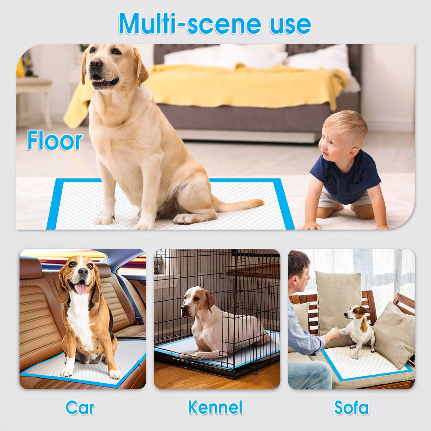 Living Today Pets 400 Pcs Dog Absorbent Training Pad 60 x 60 cm