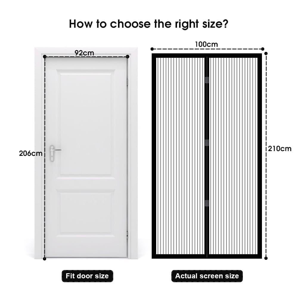 Living Today Homewares Instant Fly Screen, Mosquito, Insect, and Bug Free Curtain