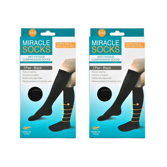 Living Today 2 pairs of Miracle Compression Socks - Medium