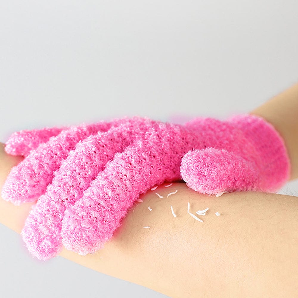 Living Today Exfoliating Gloves LIVING TODAY Exfoliating Gloves Pink