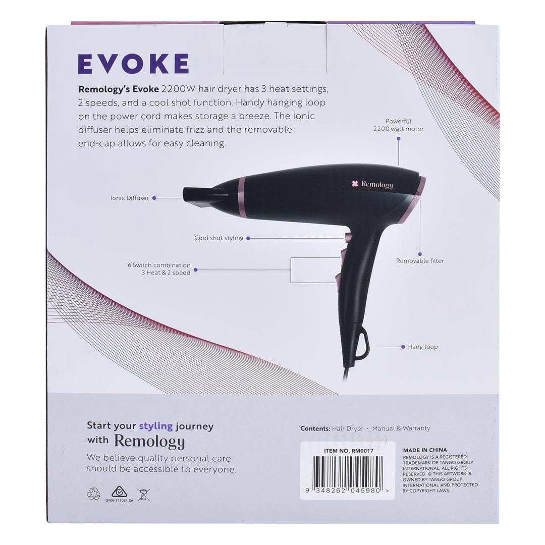 Remology Hair Dryers Remology Evoke 2200W Professional  Hair Dryer