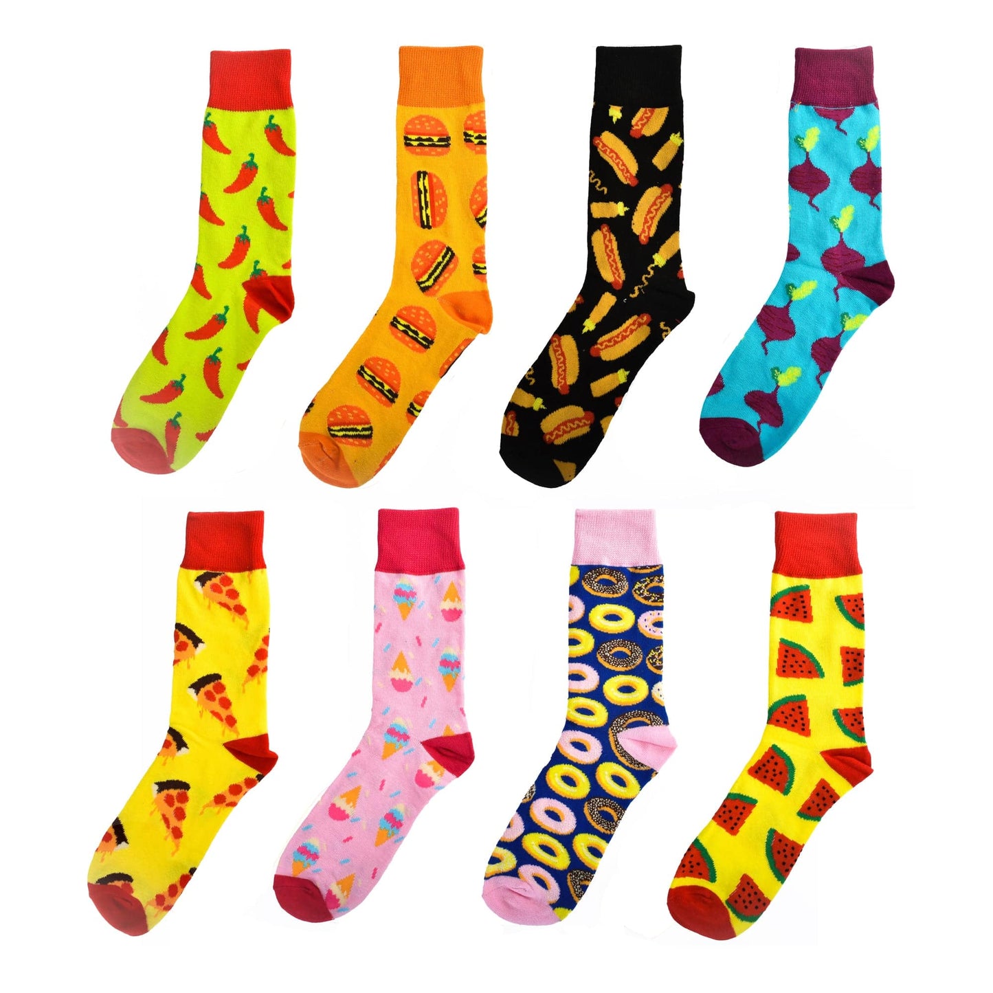 Sock Exchange Socks 8 Pairs Fashion Novelty Funny Socks one Size 5-13 Men Socks Women Socks #5