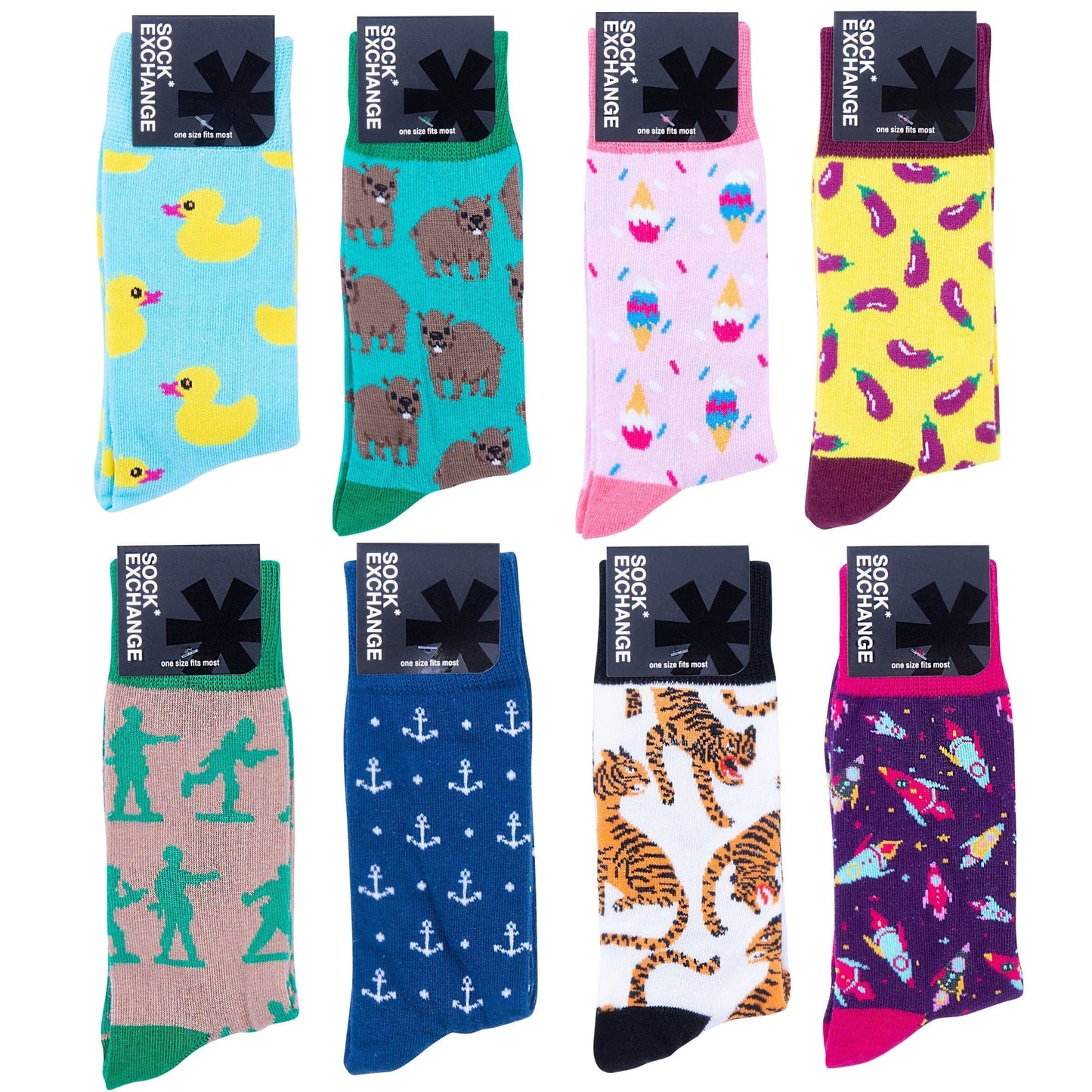 Sock Exchange Socks Novelty Socks - Wholesale 48 Pairs Novelty Socks
