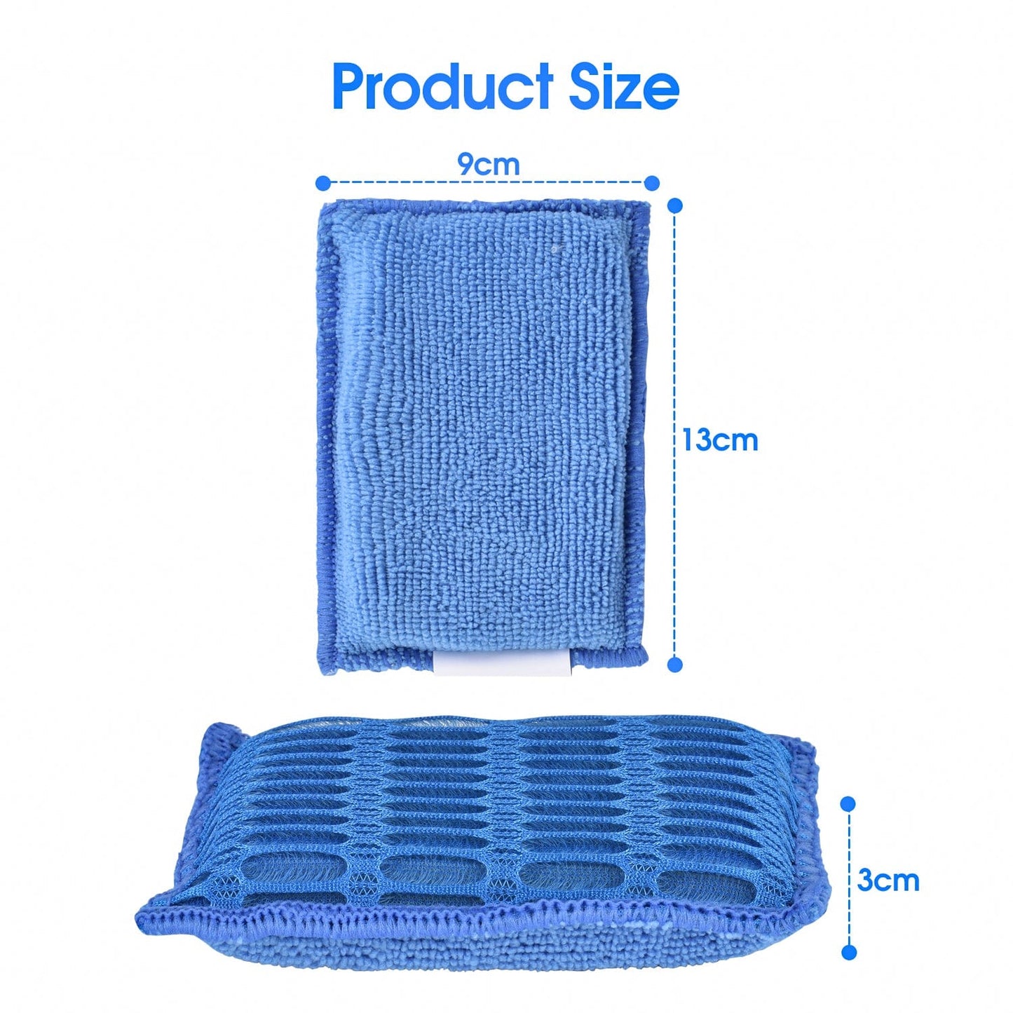 Spiffy cleaning sponge SPIFFY 3PC Non-scratch Microfibre Sponges