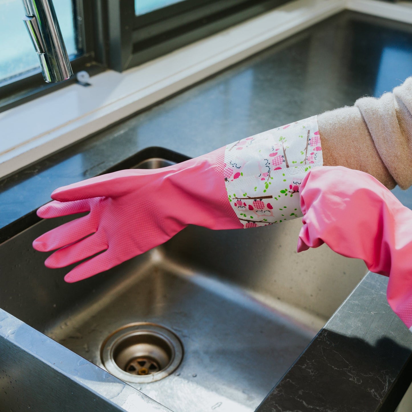 Spiffy Cleaning SPIFFY Deluxe Latex Household Cleaning Gloves