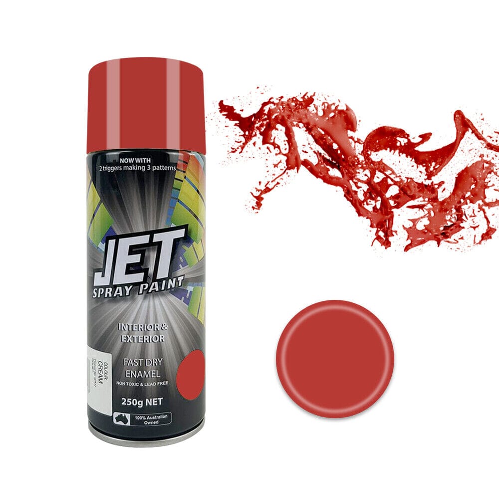 JET spray paint 3PK 250g Spray Paint Can For Interior and Exterior 26 colours Fast Dry