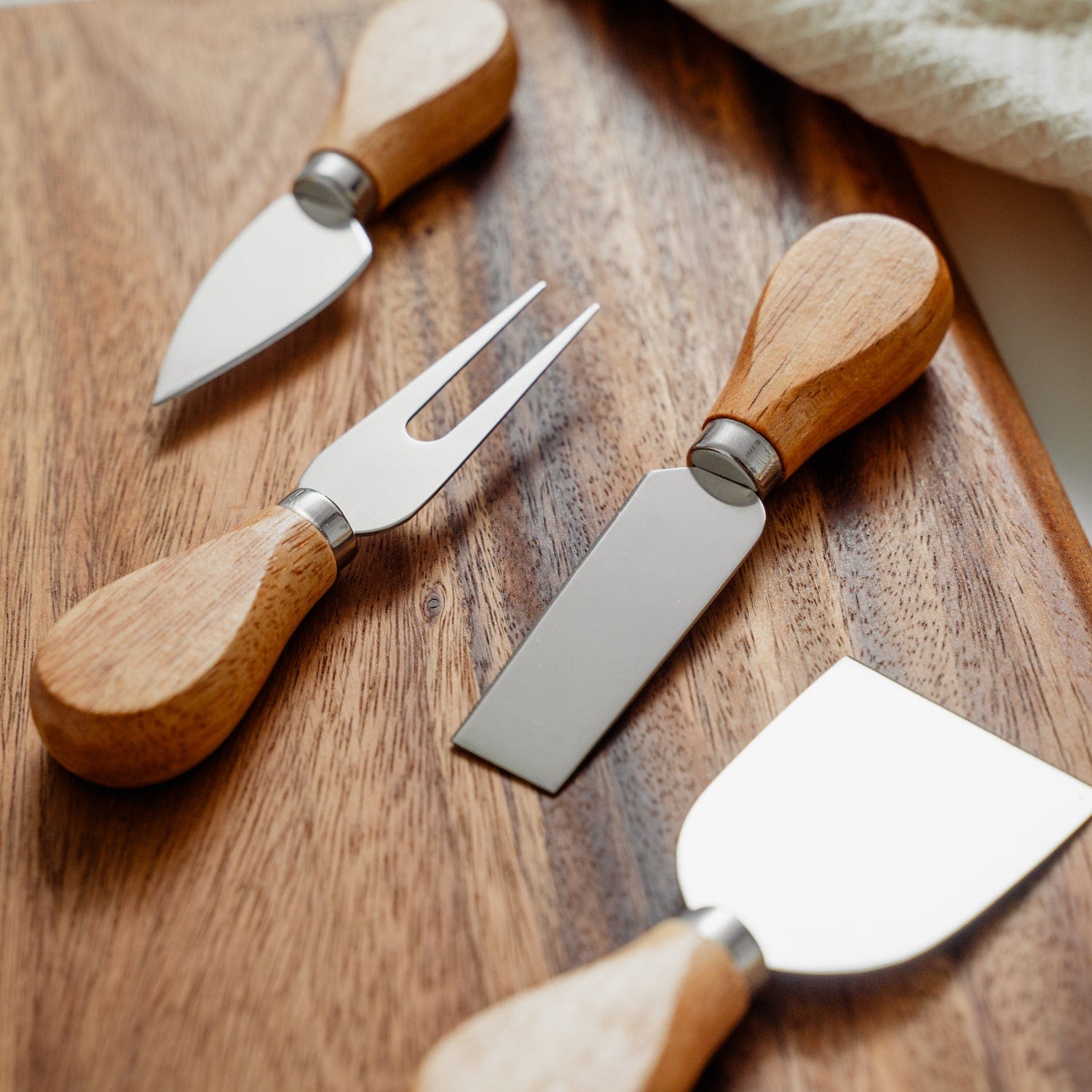 Clevinger Kitchen Knives Clevinger Avalon 4 Piece Wood Handle Cheese Knife Set