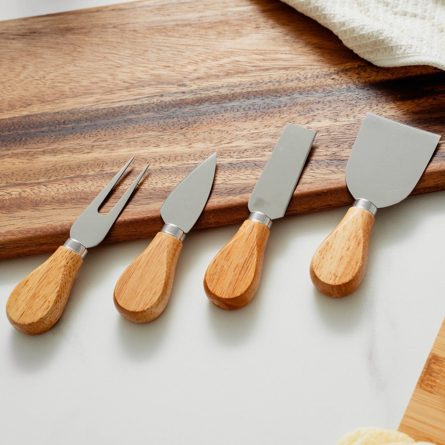Clevinger Kitchen Knives Clevinger Avalon 4 Piece Wood Handle Cheese Knife Set