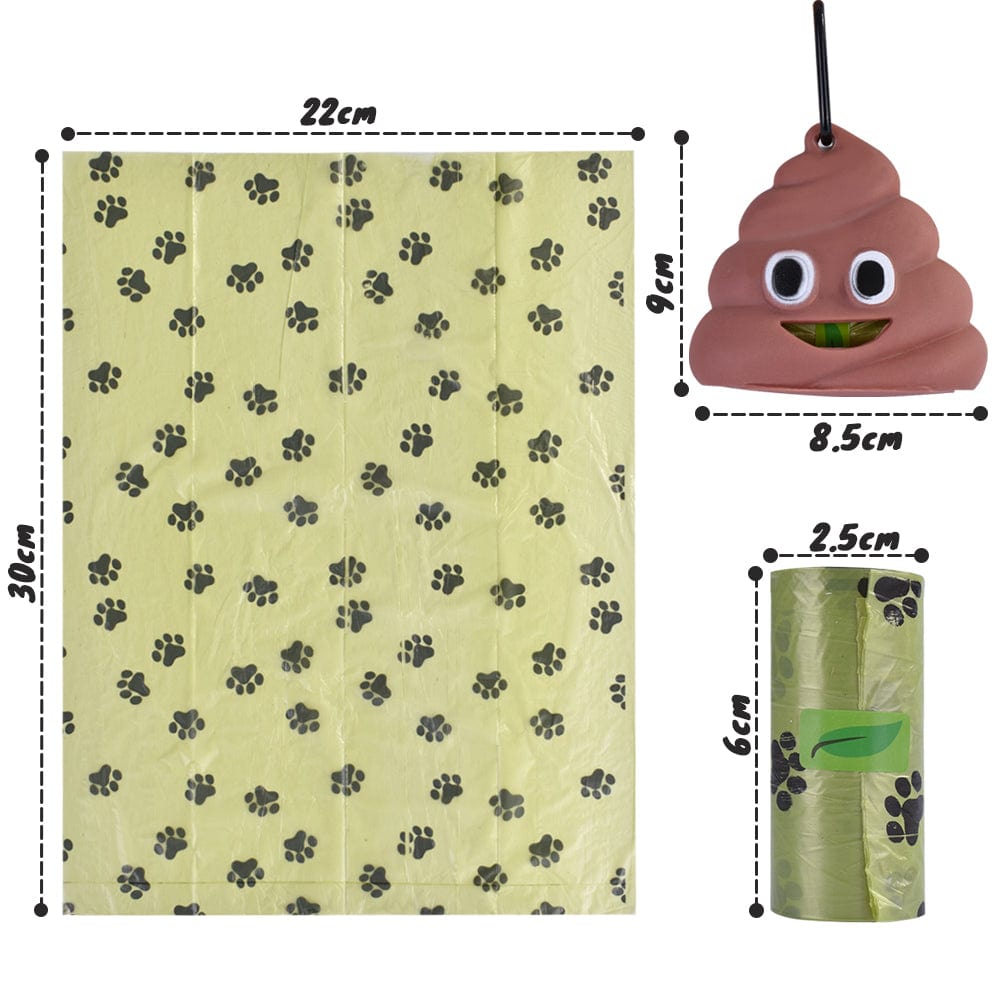 LIVINGTODAY dog poop dispenser and bags LIVINGTODAY Pet Dog Poop Dispenser and 135 Biodegradable Unscented Waste Bags