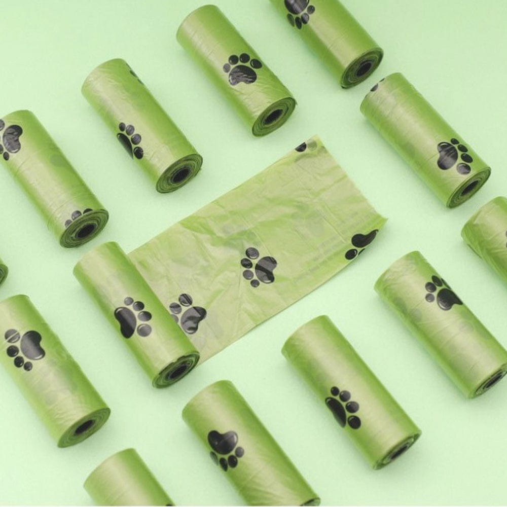 LIVINGTODAY dog poop dispenser and bags LIVINGTODAY 240 Biodegradable Unscented Pet Dog Poop Waste Bags