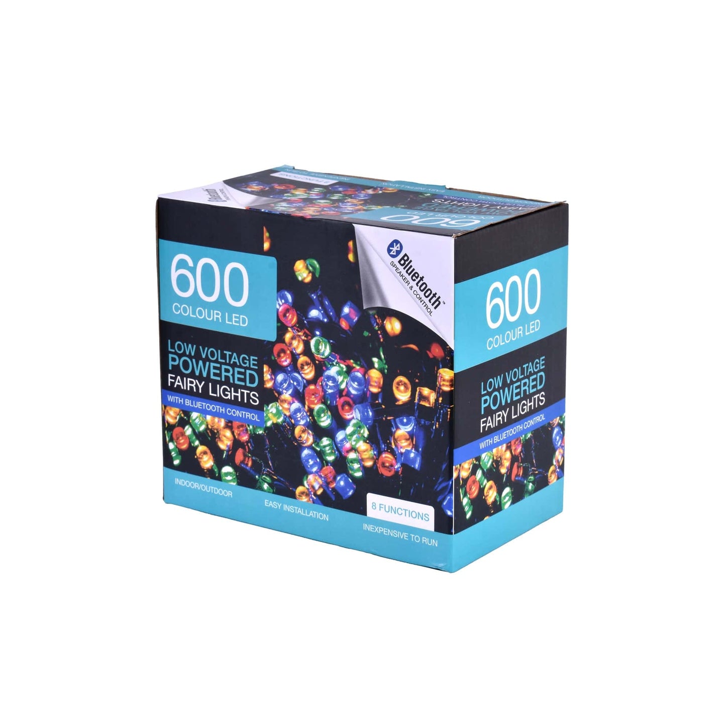 Living Today Inflatable Party Decorations 600 Low Voltage LED Bluetooth Speaker & Control Fairy Lights Christmas Decoration Multicolor