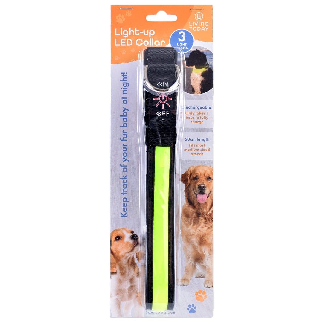 Living Today Pets Rechargeable Light-up LED Pet Collar