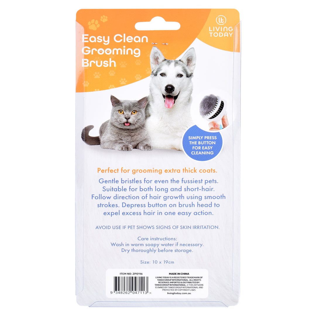 Living Today Pets Easy Clean Pet Grooming Brush