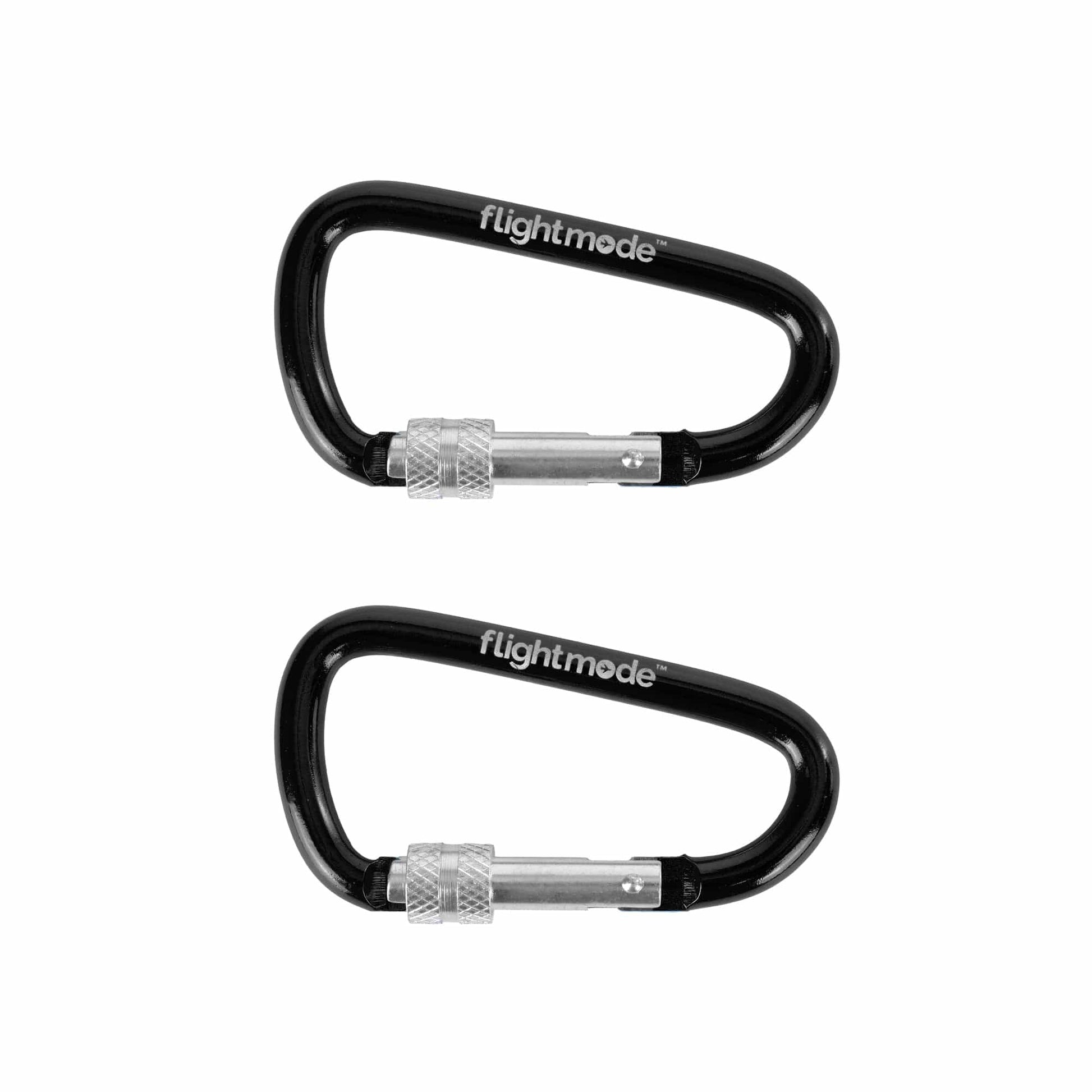 Flightmode Carabiners 2pk Flightmode Travel Luggage Carabiners - Black
