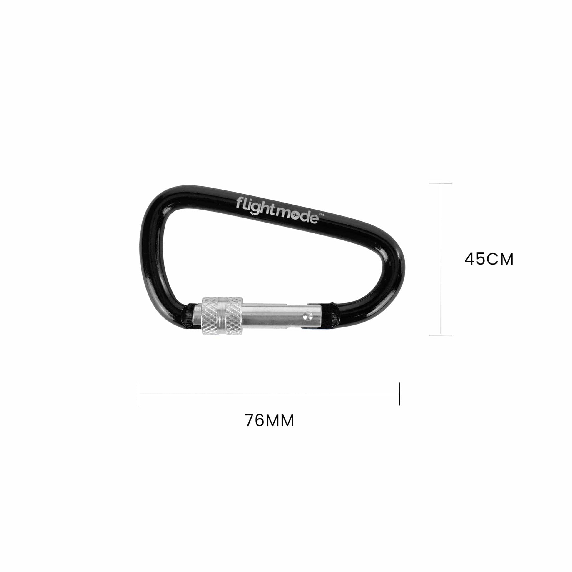 Flightmode Carabiners 2pk Flightmode Travel Luggage Carabiners - Black
