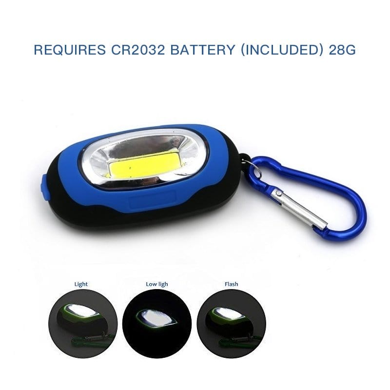 Brillar led lighting 2 Pcs COB LED BLUE Keychain Light Flashlight Safety Light Work