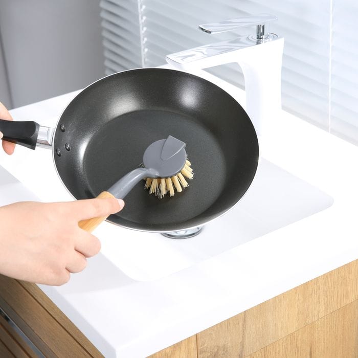 Clevinger Dish Brush 3 Pcs Clevinger Eco Cleaning Bamboo Dish Brush