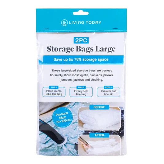 Living Today vacuum compression bag Living Today 2 Pack Vacuum Compression Storage Bags Large