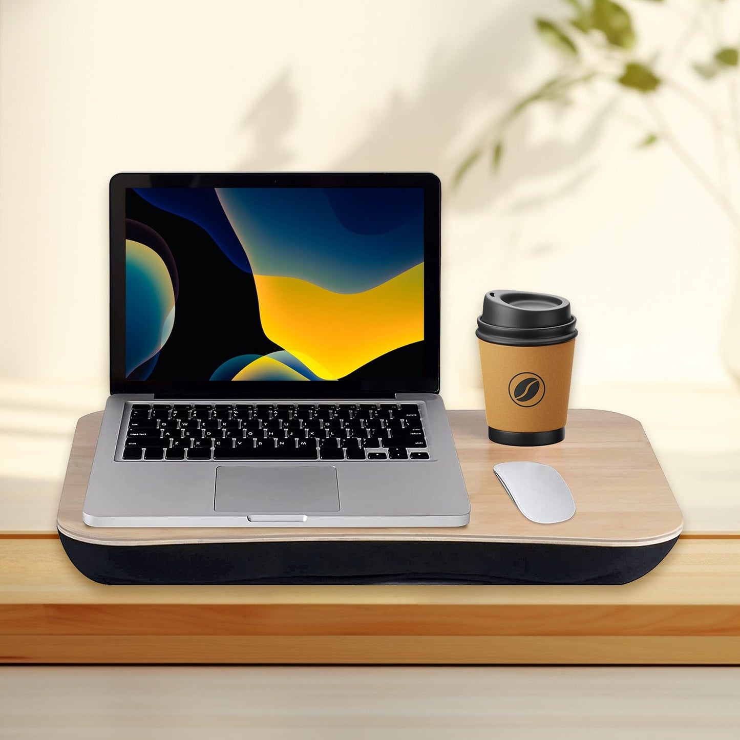 Living Today Office Furniture Portable Bamboo Laptop PC Table Lap Tray Workstation