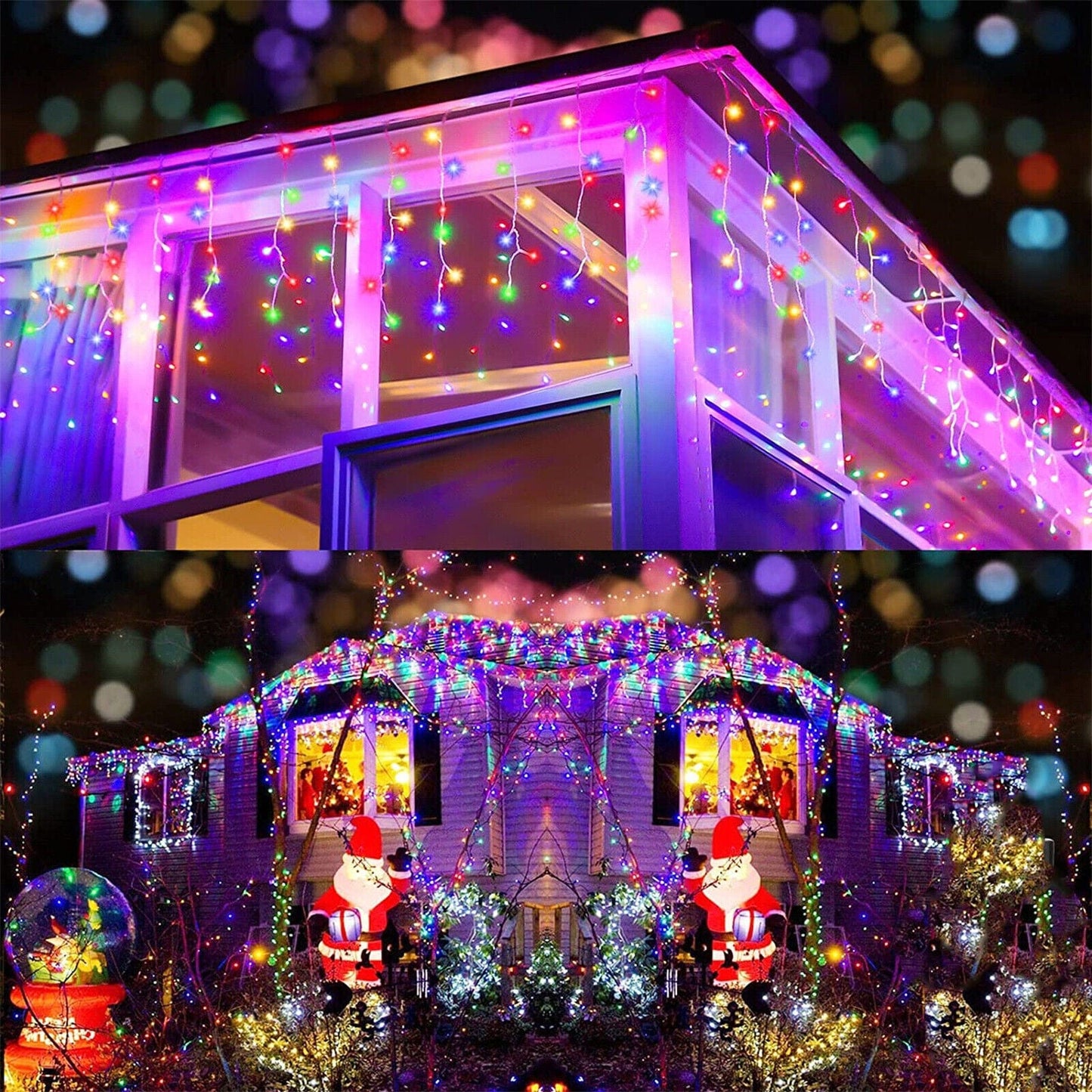 Living Today Inflatable Party Decorations 600 Low Voltage LED Bluetooth Speaker & Control Fairy Lights Christmas Decoration Multicolor