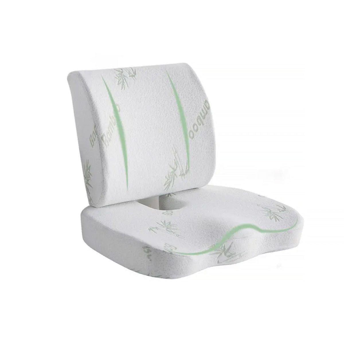 Living Today Homewares Memory Foam Lumbar Back Support Cushion Seat Set