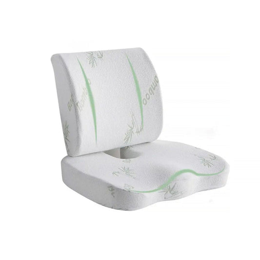 Living Today Homewares Memory Foam Lumbar Back Support Cushion Seat Set