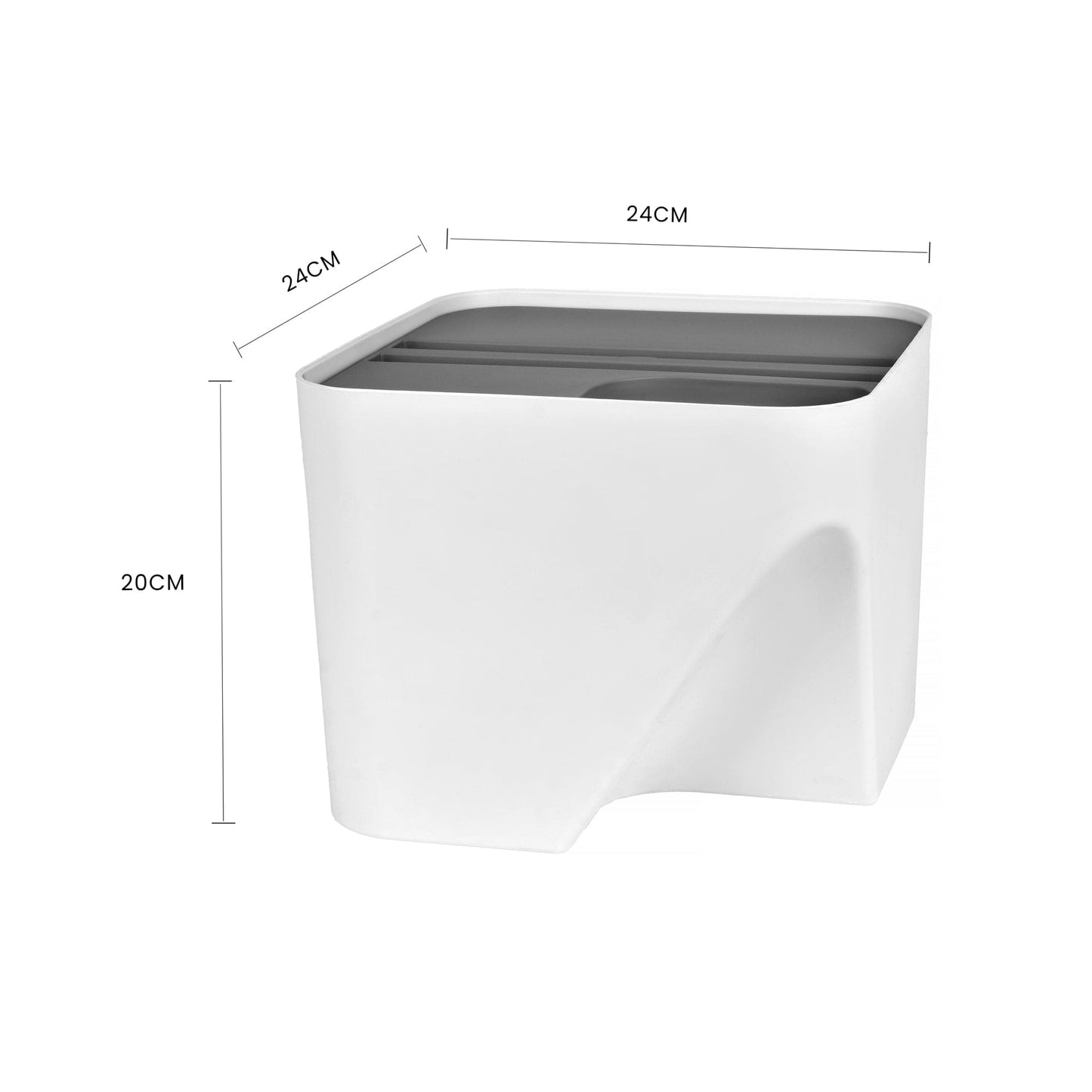 Living Today kitchenware 12L Stackable Plastic Kitchen Trash Bin Household Classification Storage Box