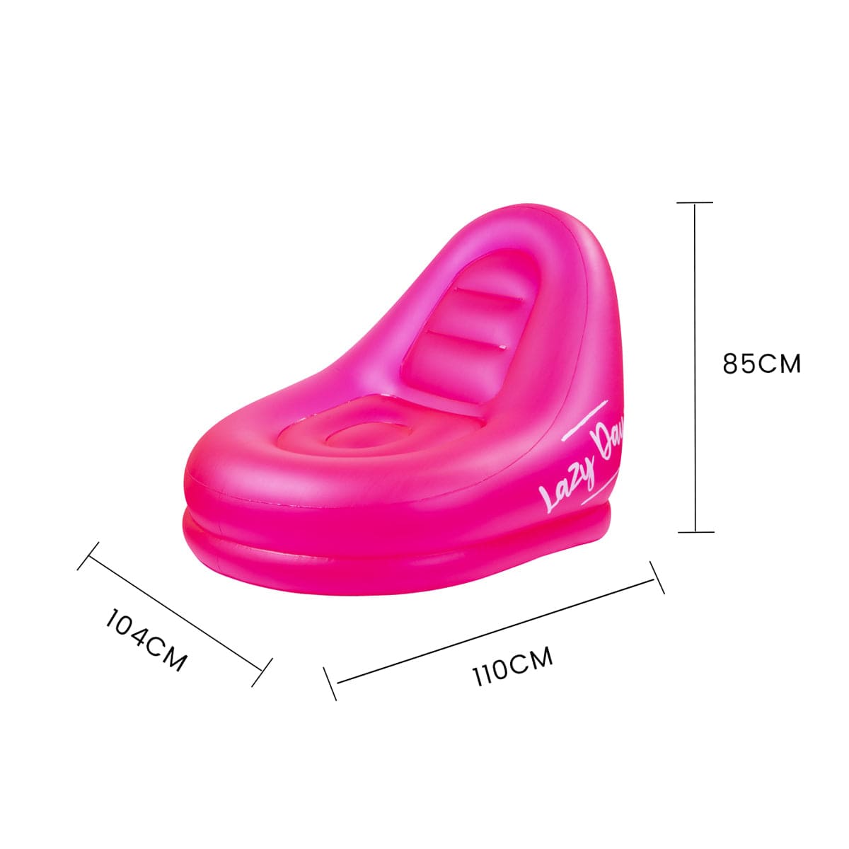 Lazy Dayz Inflatable Lazy Dayz Jumbo Inflatable Chair - Pink