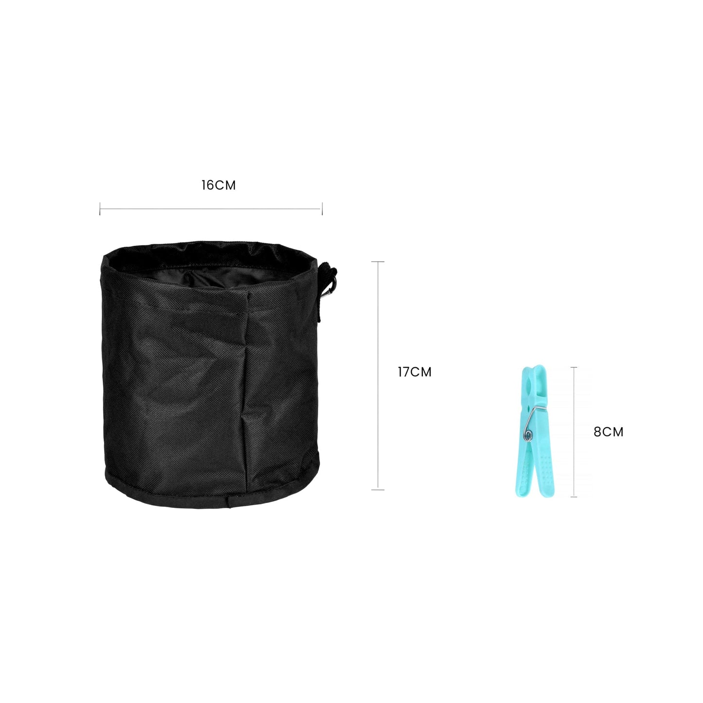 Clevinger laundry Peg Bag with Carabineer and 50 Pegs set