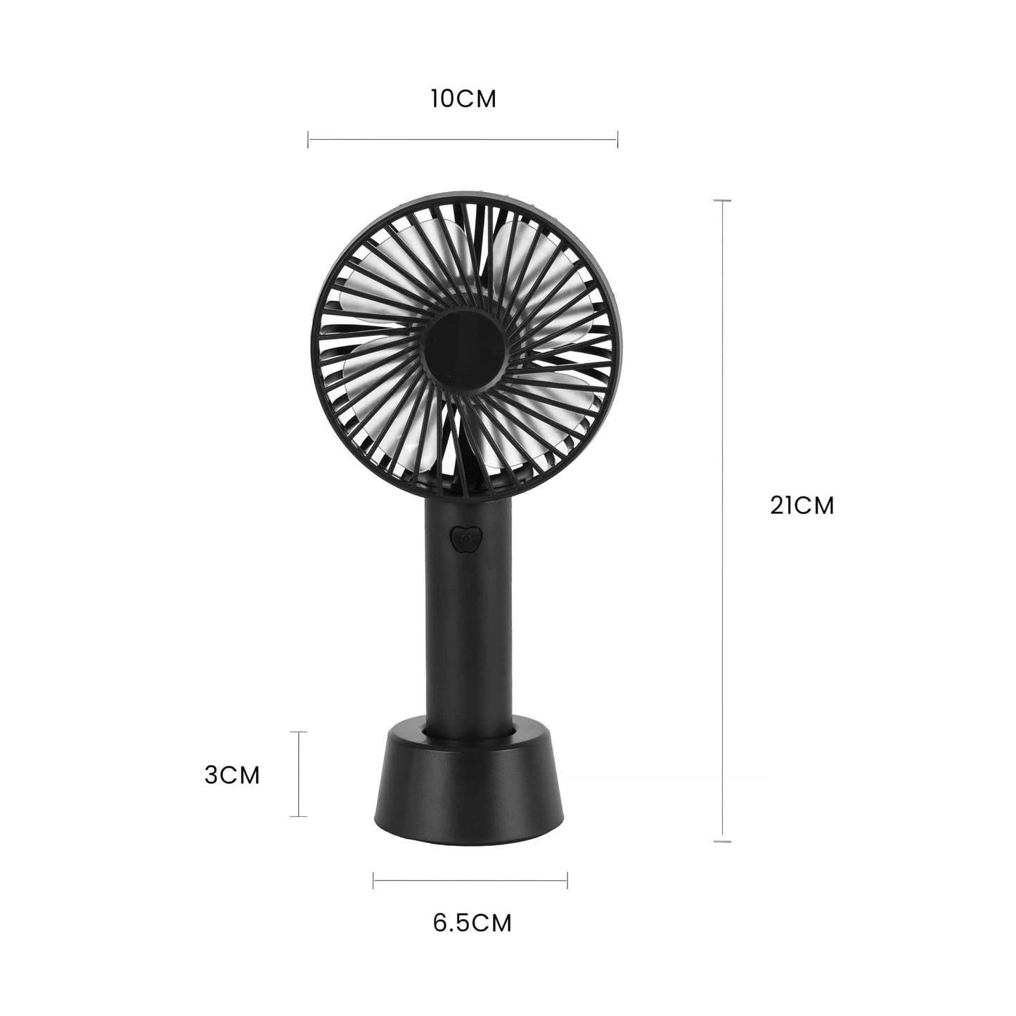 Living Today Gifts and Novelties Mini USB Rechargeable Portable Fan with Table Stand