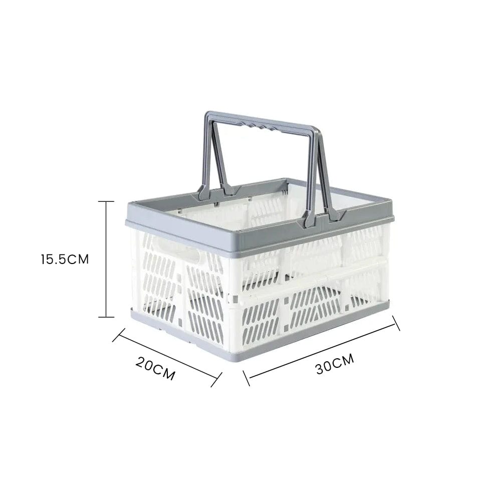 Living Today Homewares Living Today Collapsible Shopping Basket with Handle Small - 9L