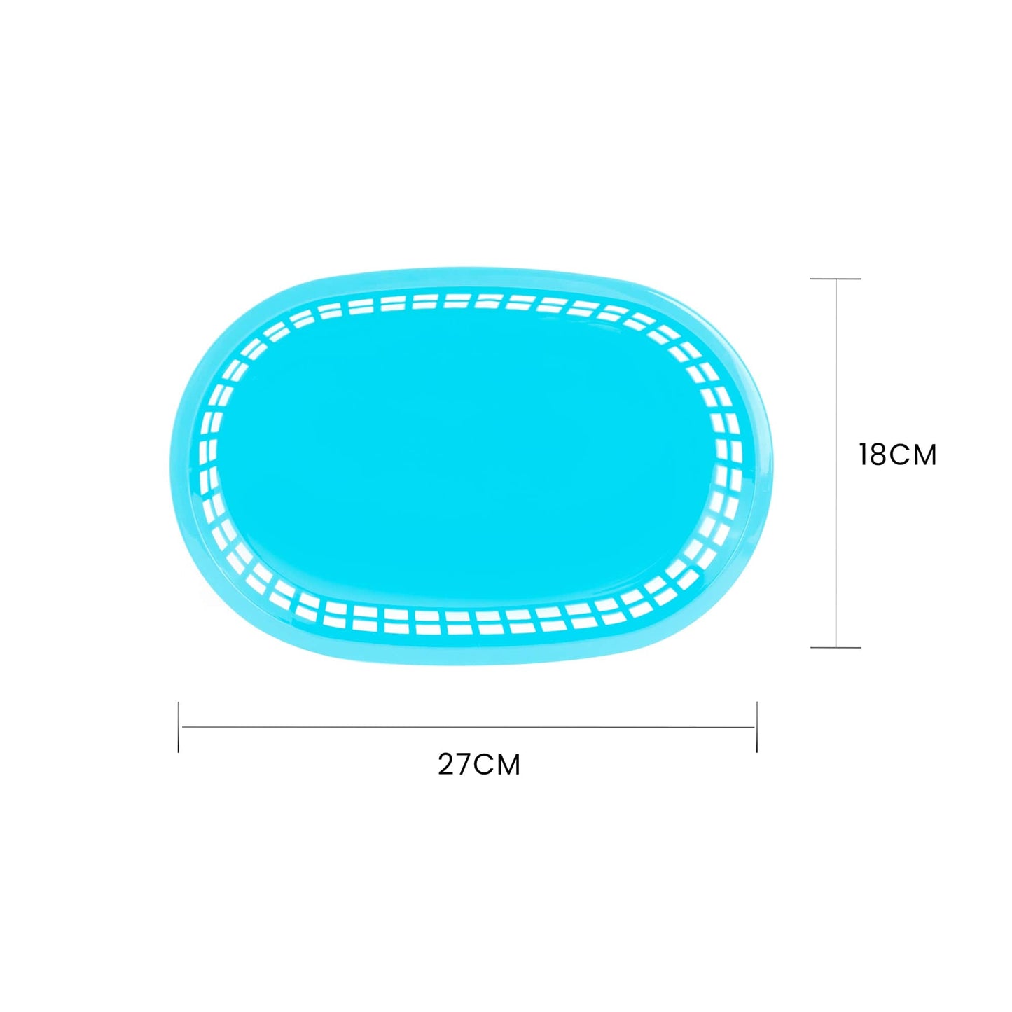 COOK EASY Oval plastic snack basket Cook Easy Set of 3 Oval Plastic Snack Baskets