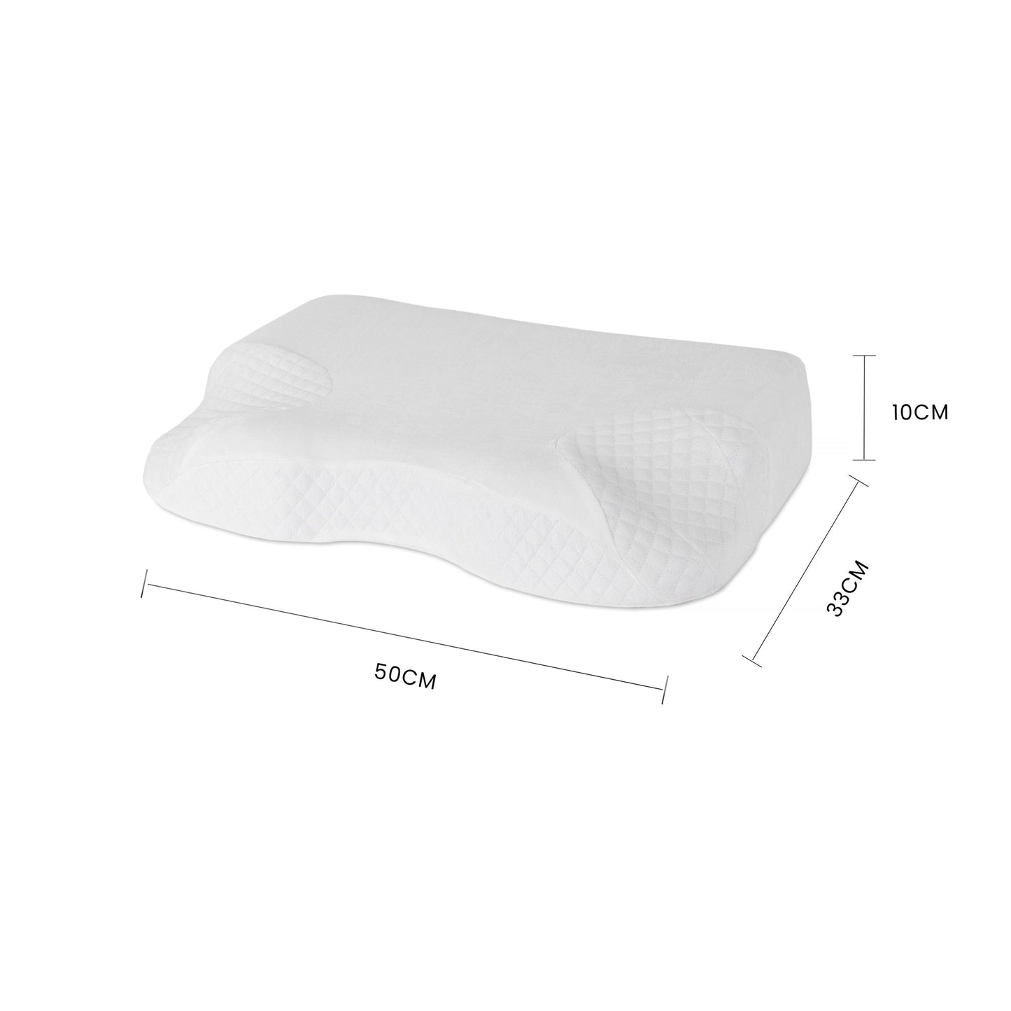 Living Today Pillows MEMORY FOAM PILLOW+8cm Memory Foam Mattress Topper with Bamboo Cover - Single Size